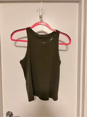 lululemon athletica Olive Crewneck Performance Tank
